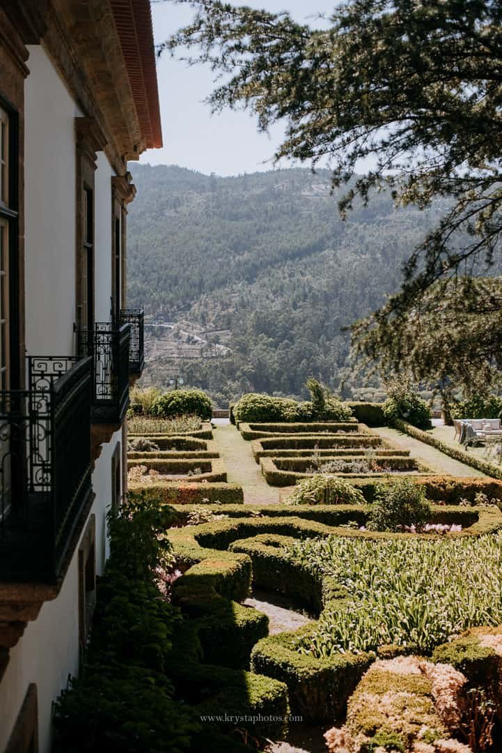 Rustic elegant Casa de Quintã wedding venue nestled in natural greenery in Northern Portugal