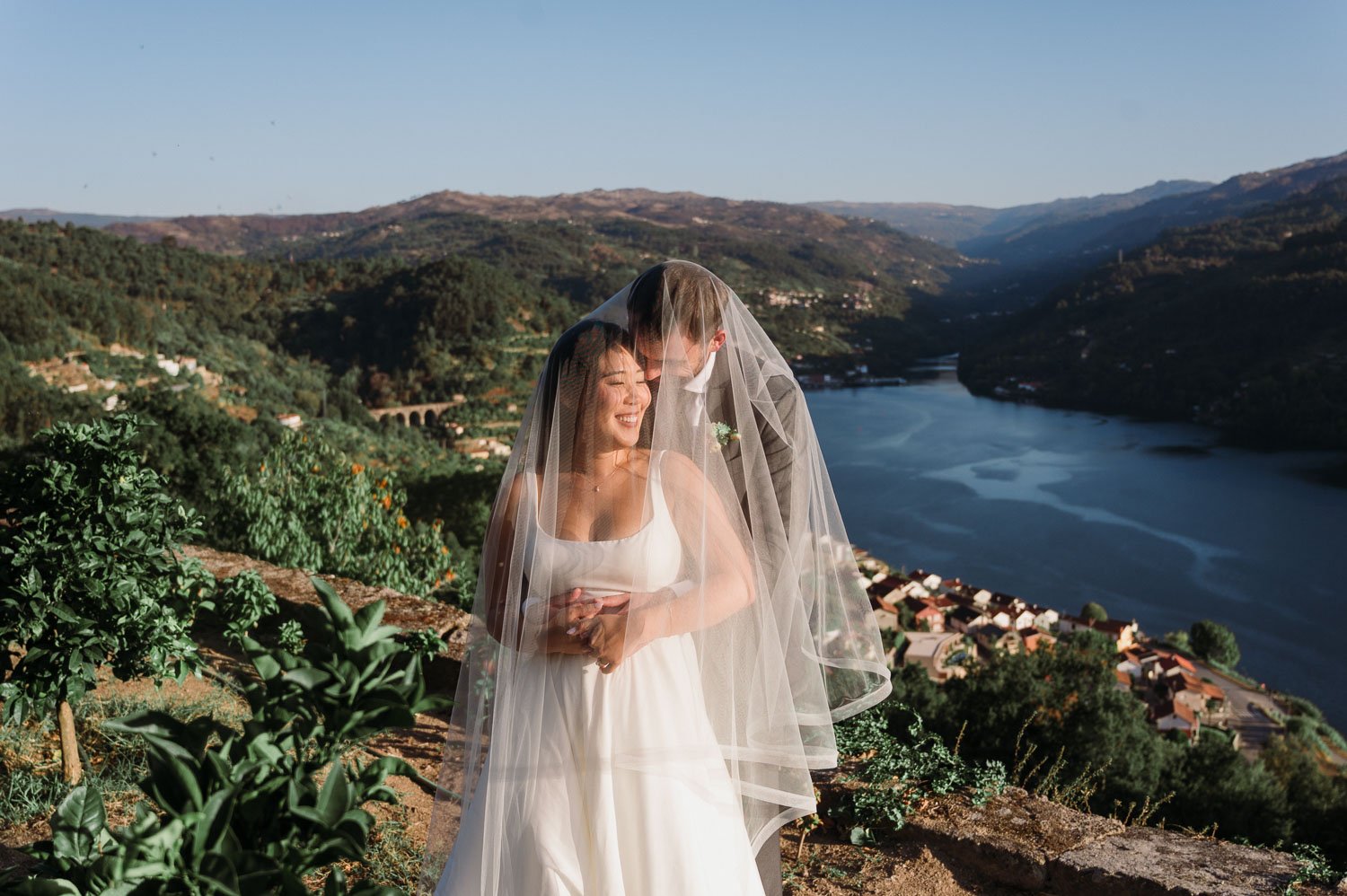 Historic Casa de Vilela wedding venue surrounded by vineyards with vintage interior details