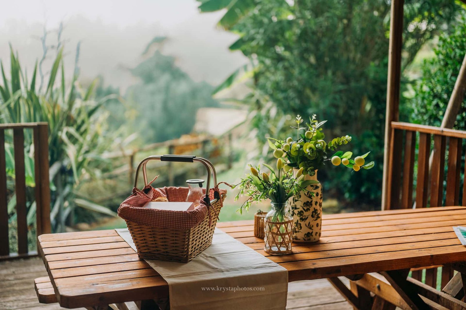 Breakfast basket at Casa Fontelheira in Northern Portugal – honeymoon and slow living retreat.