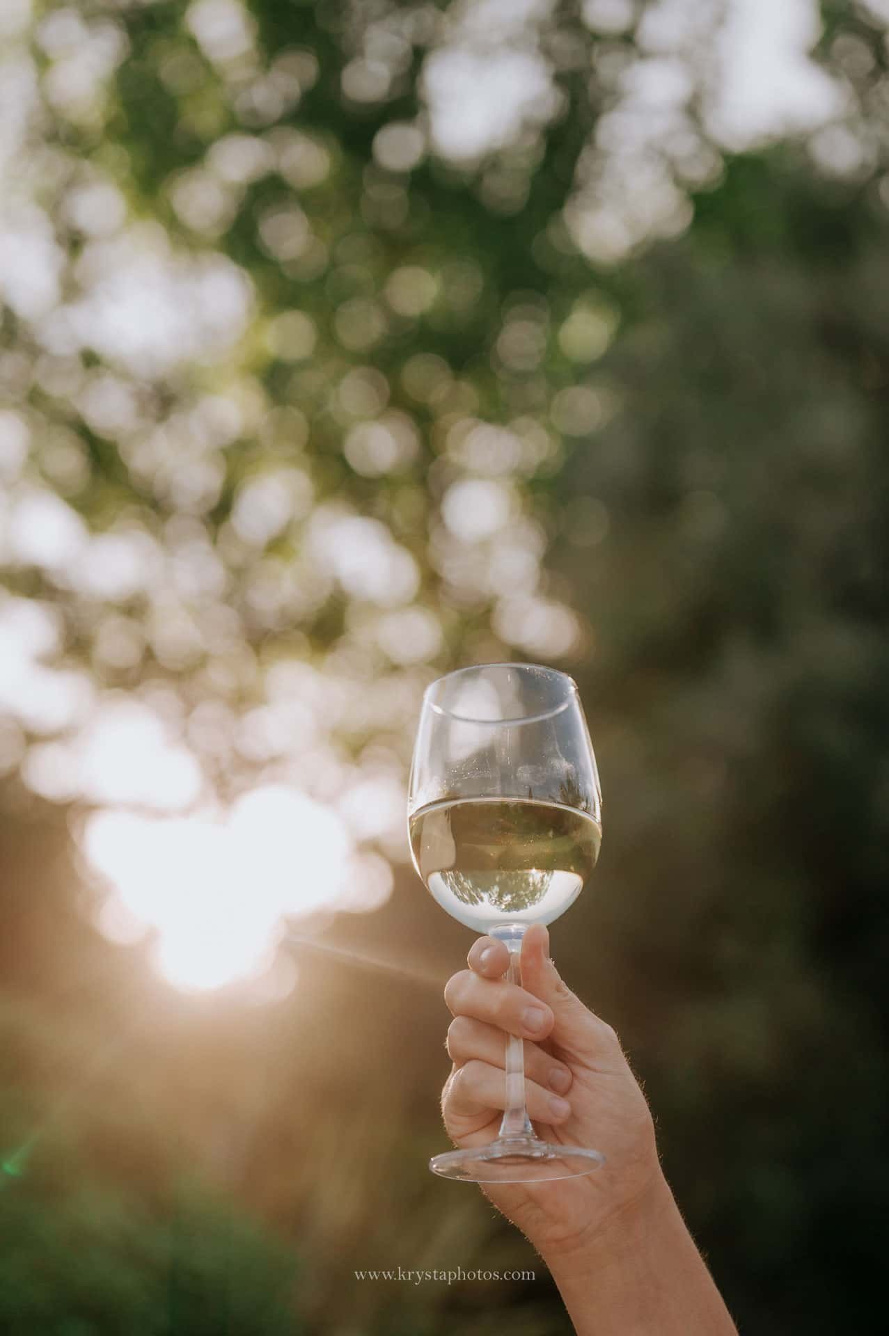 Portuguese Vinho Verde wine with glasses – romantic honeymoon experience in Northern Portugal.