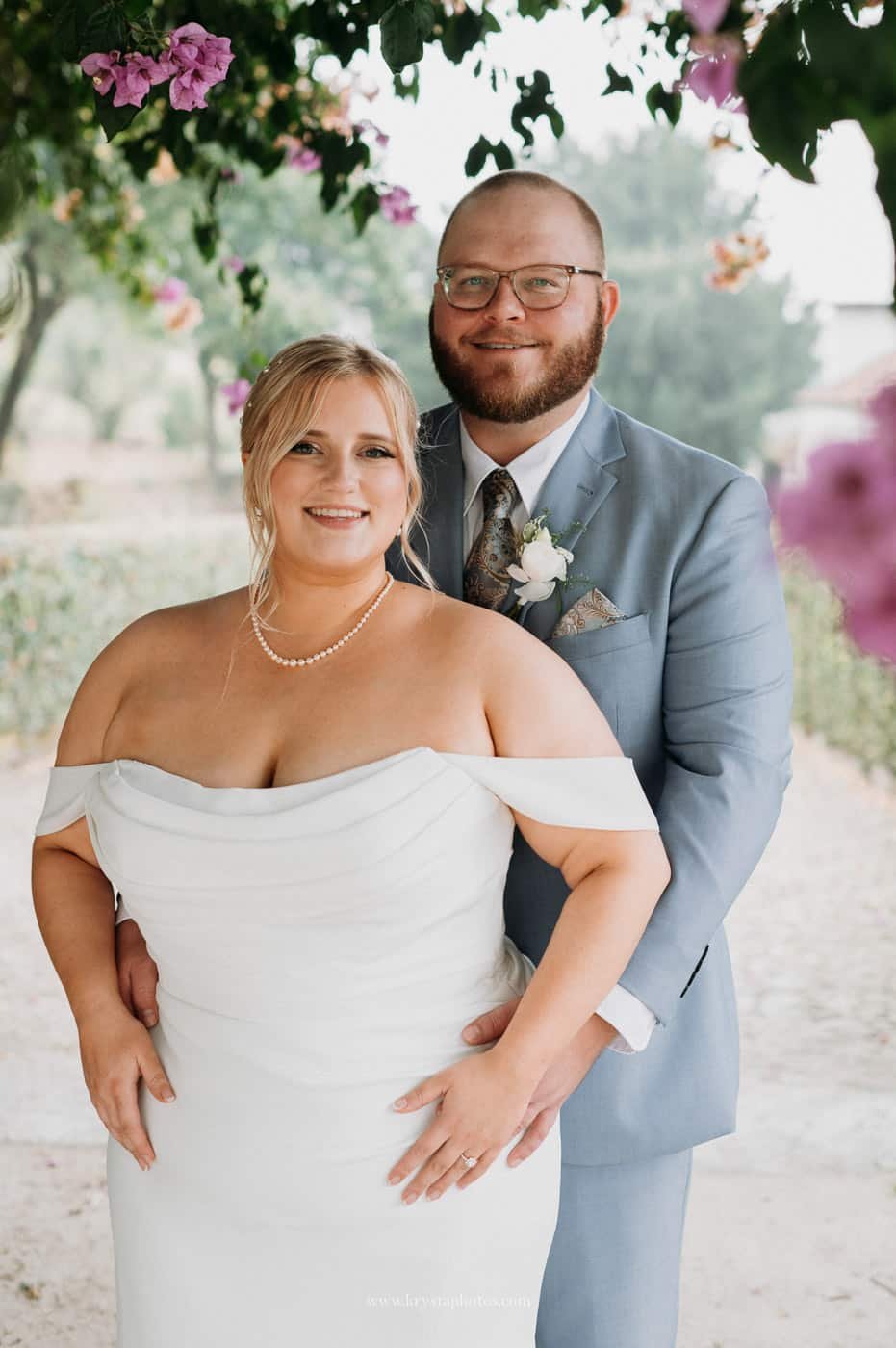couple portraits in the vineyards during a Douro Valley wedding in Portugal