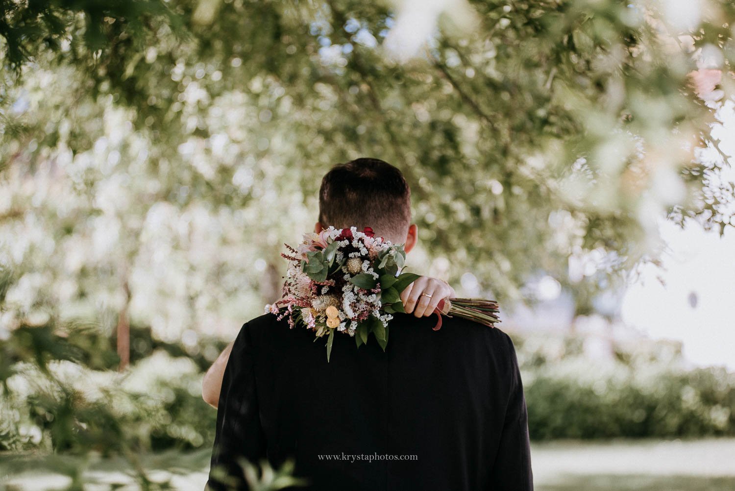 Bride and groom golden hour portraits overlooking the Douro River during an intimate wedding in Portugal