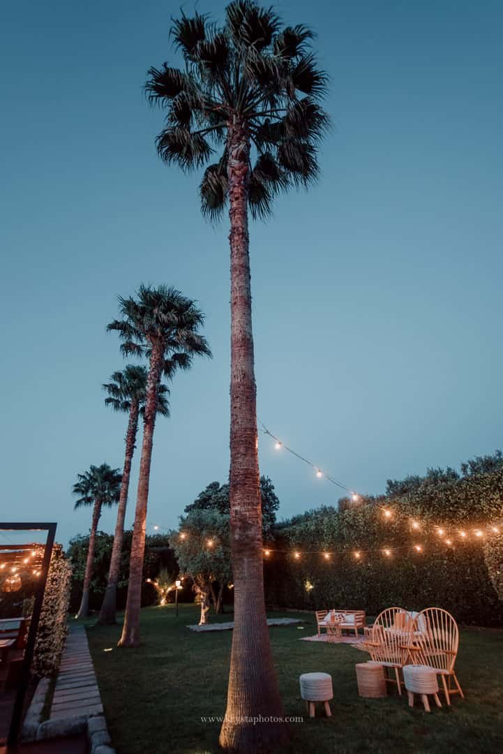 Outdoor wedding ceremony at Quinta do Avesso in the Portuguese countryside with lush vineyards