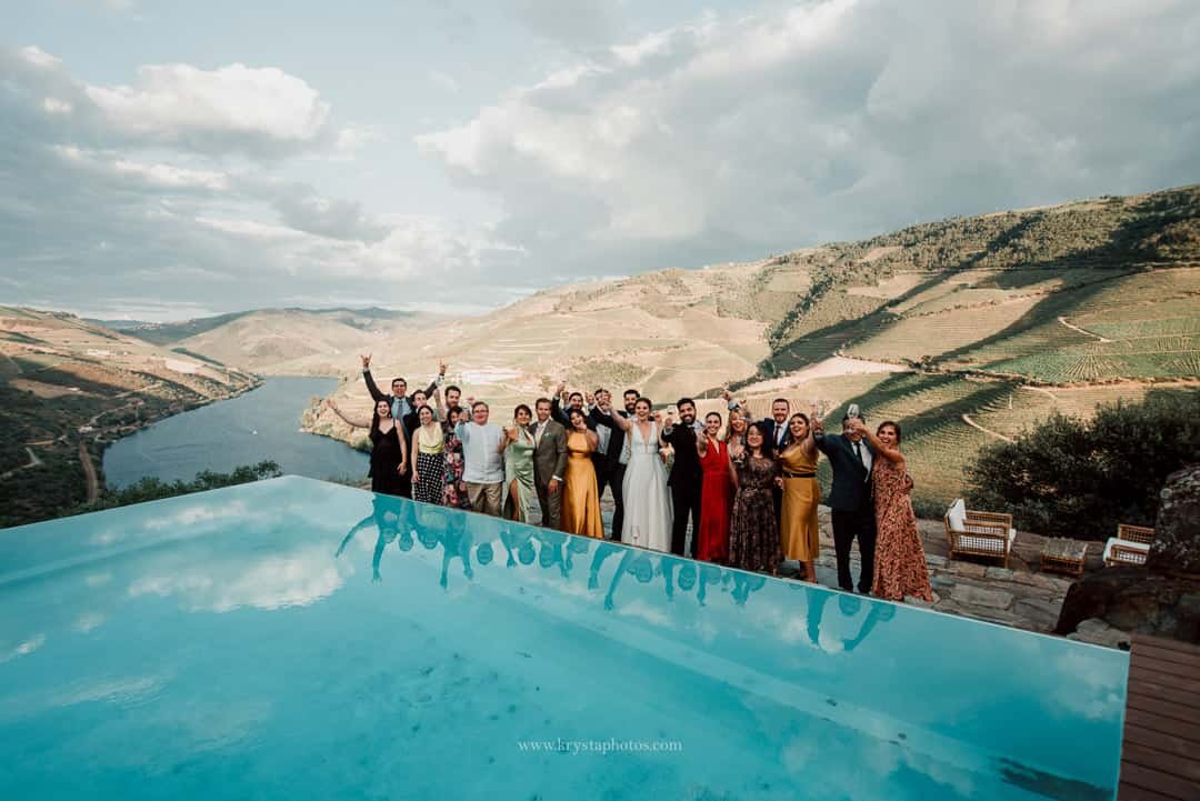 Quinta do Crasto intimate wedding venue with vineyard views and romantic dinner overlooking the Douro Valley