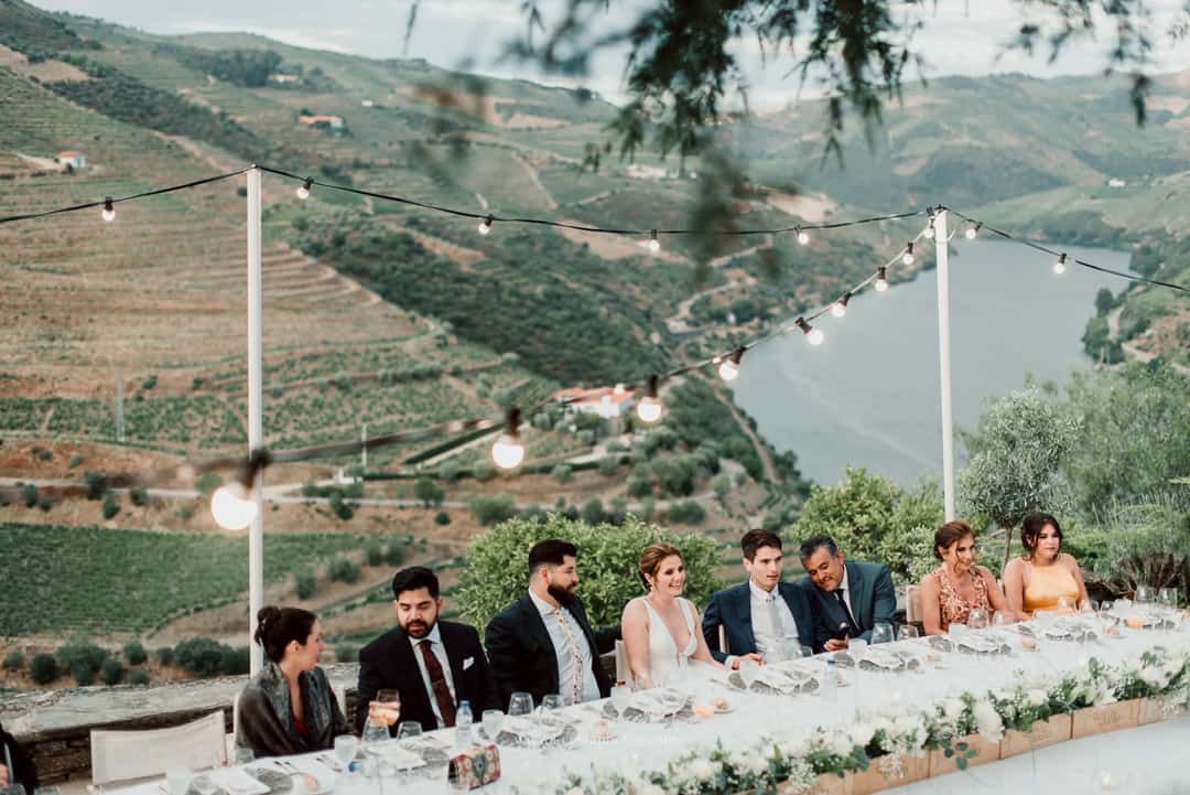 Quinta do Crasto intimate wedding venue with vineyard views and romantic dinner overlooking the Douro Valley