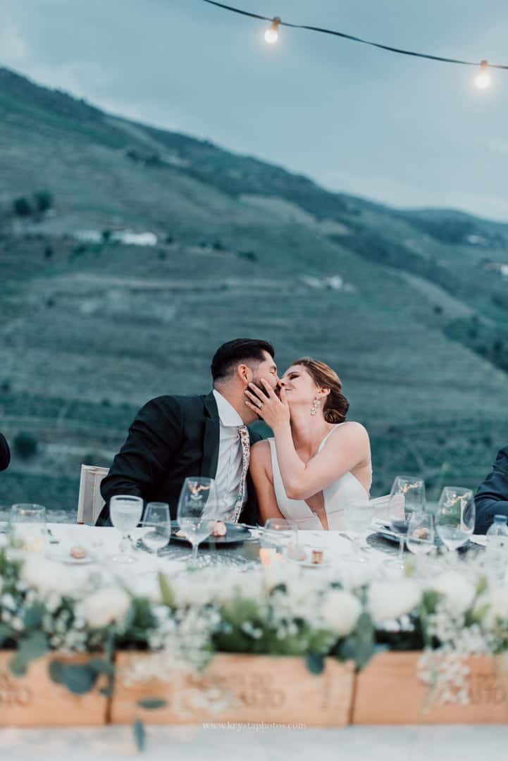 Quinta do Crasto intimate wedding venue with vineyard views and romantic dinner overlooking the Douro Valley