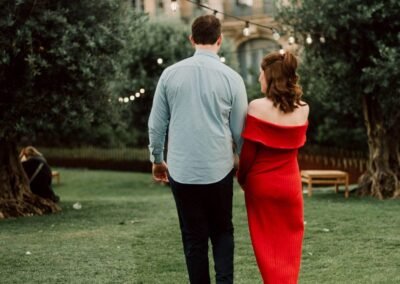 Porto engagement photoshoot with red dress