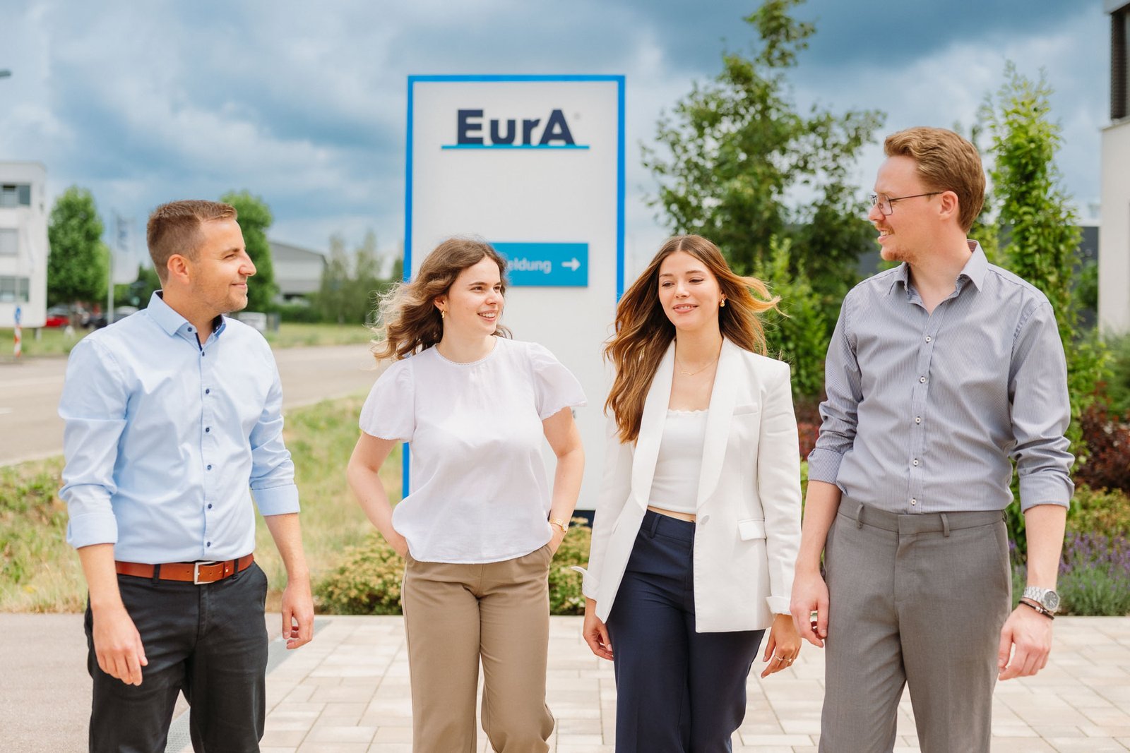 EurA team outside the Ellwangen office