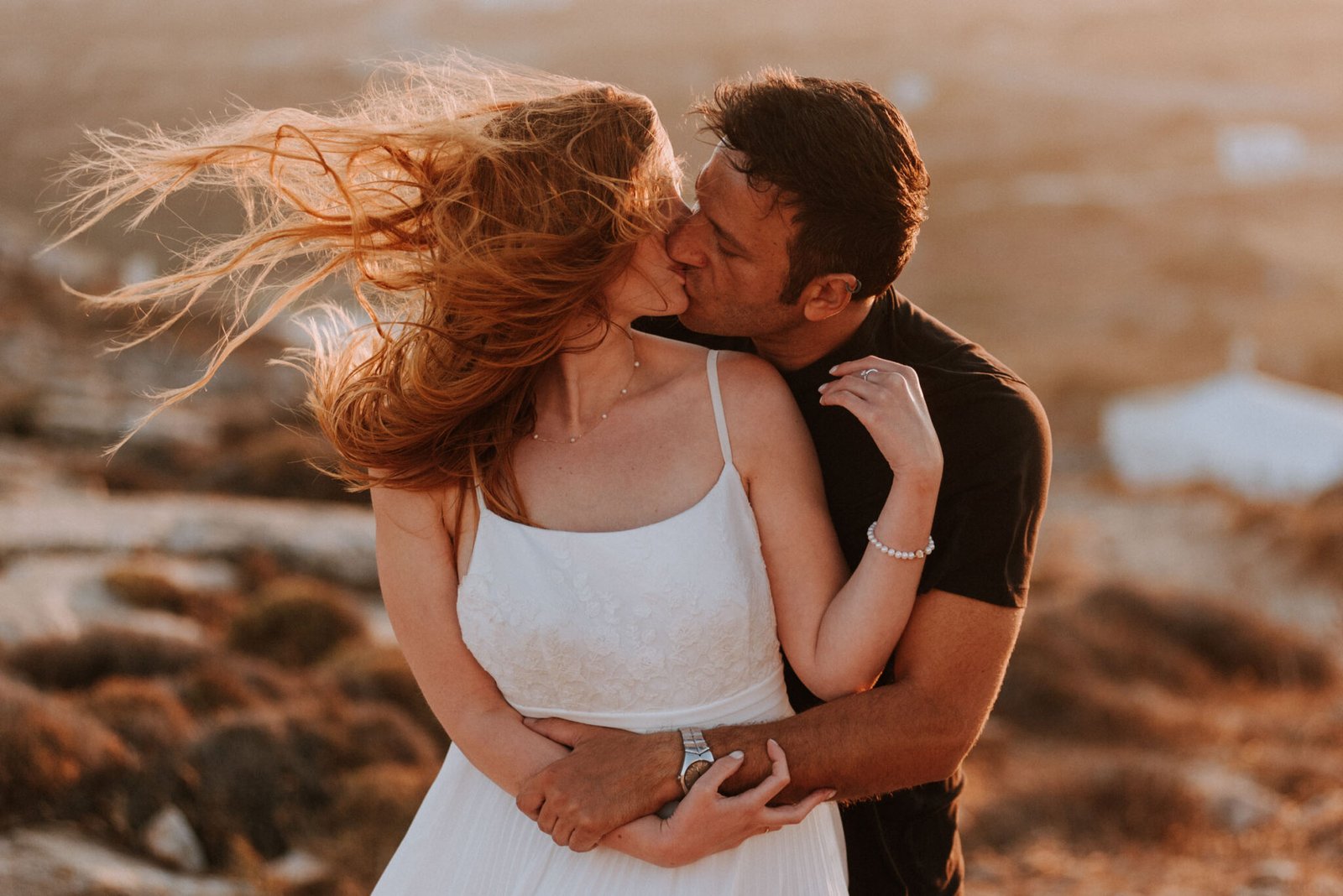  Greece destination wedding ceremony at sunset